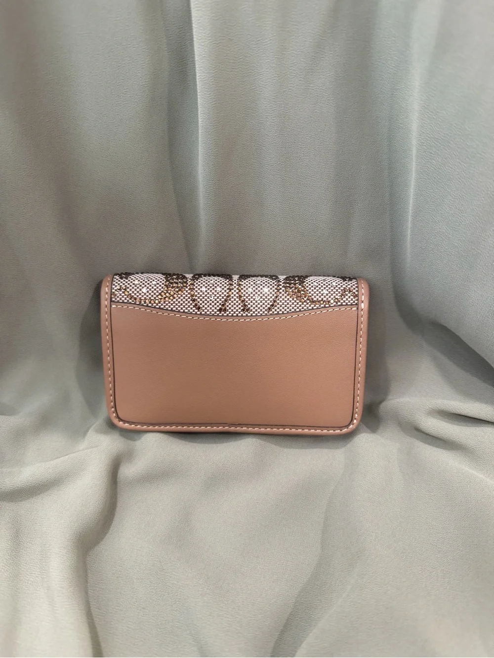 Coach Essential Slim Card Case in Crystal Signature Jacquard
